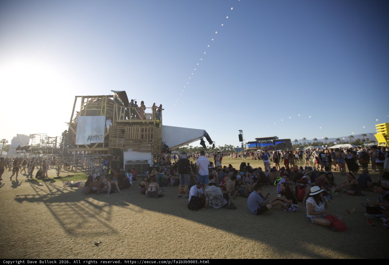 Sitting in the Crowd at Coachella