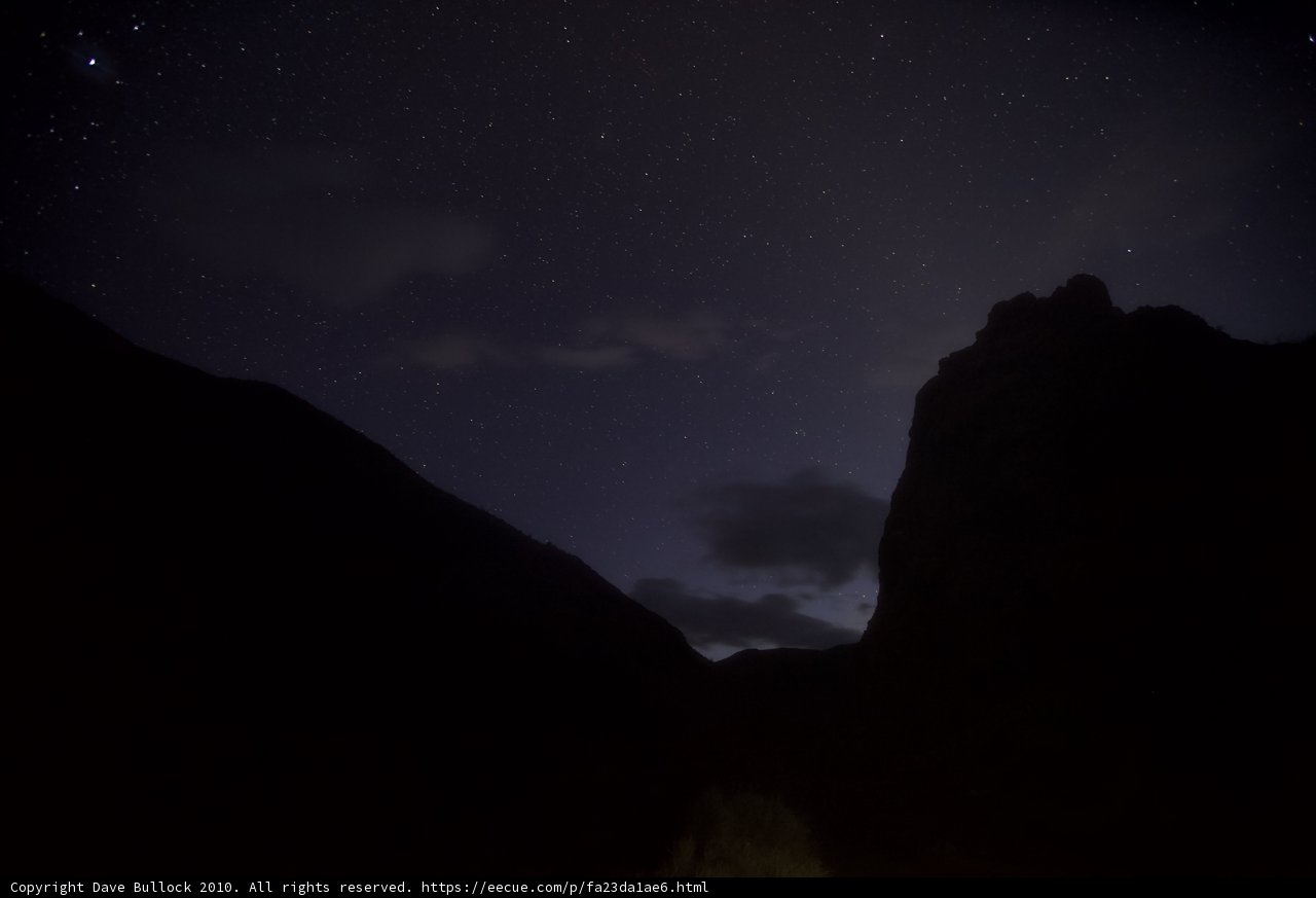 Starry Sky over the Canyon
