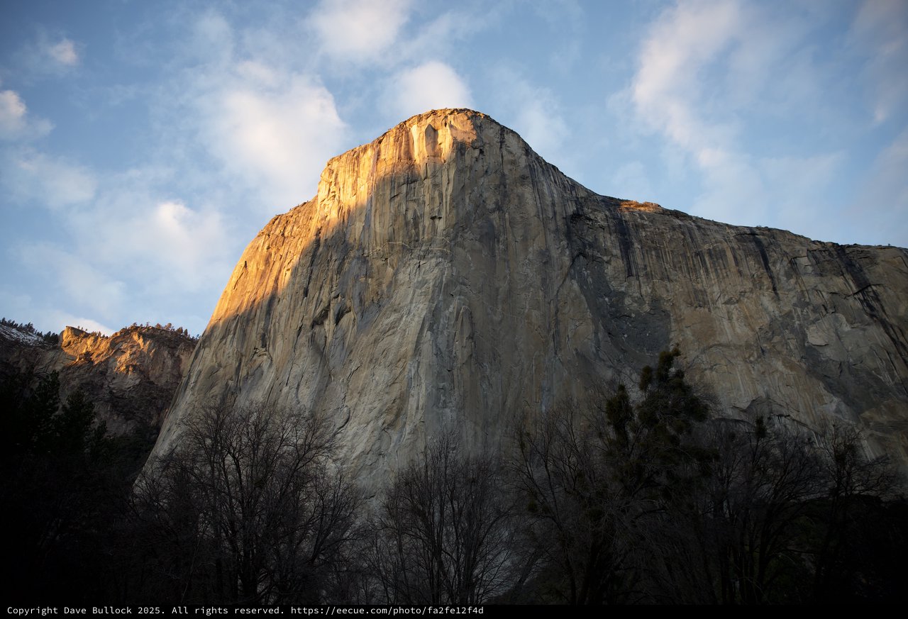 El Capitan Glowing at Sunset, Yosemite National Park