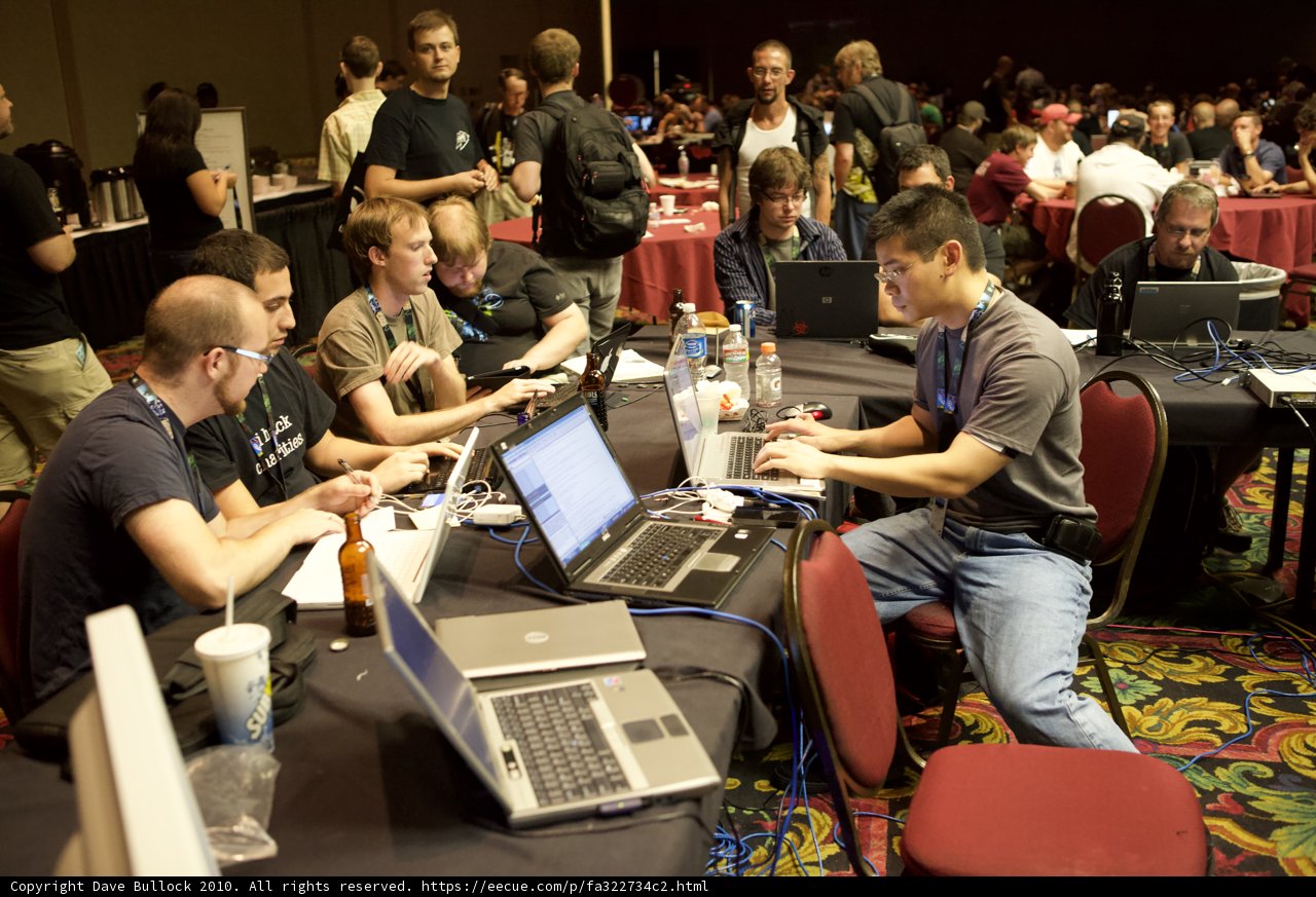 Working Together: A Group of People and Their Laptops
