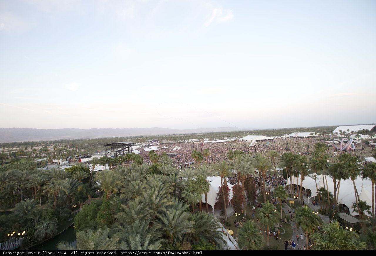 View from Above: A Sea of People at Coachella