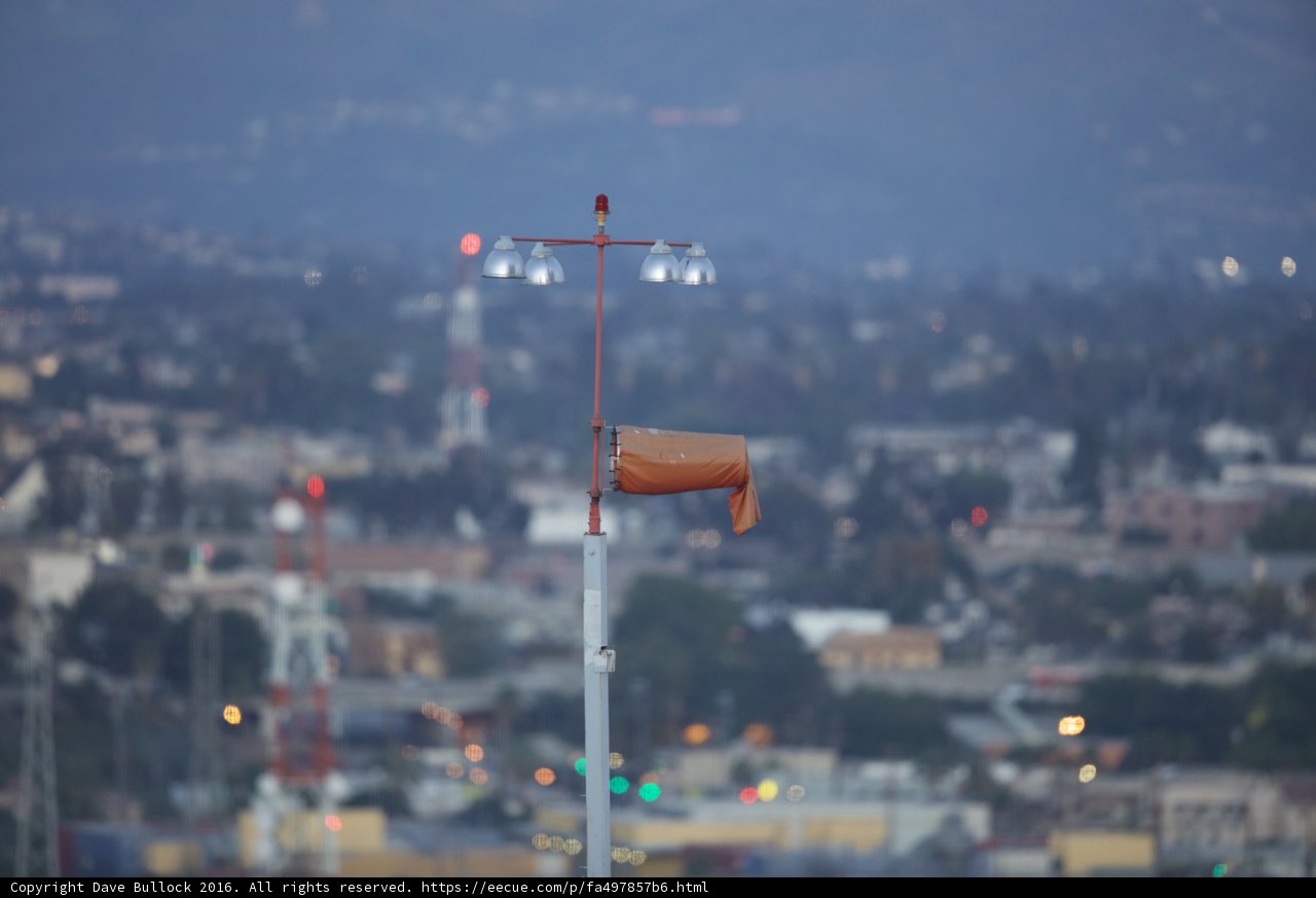 City Weather Station at Twilight