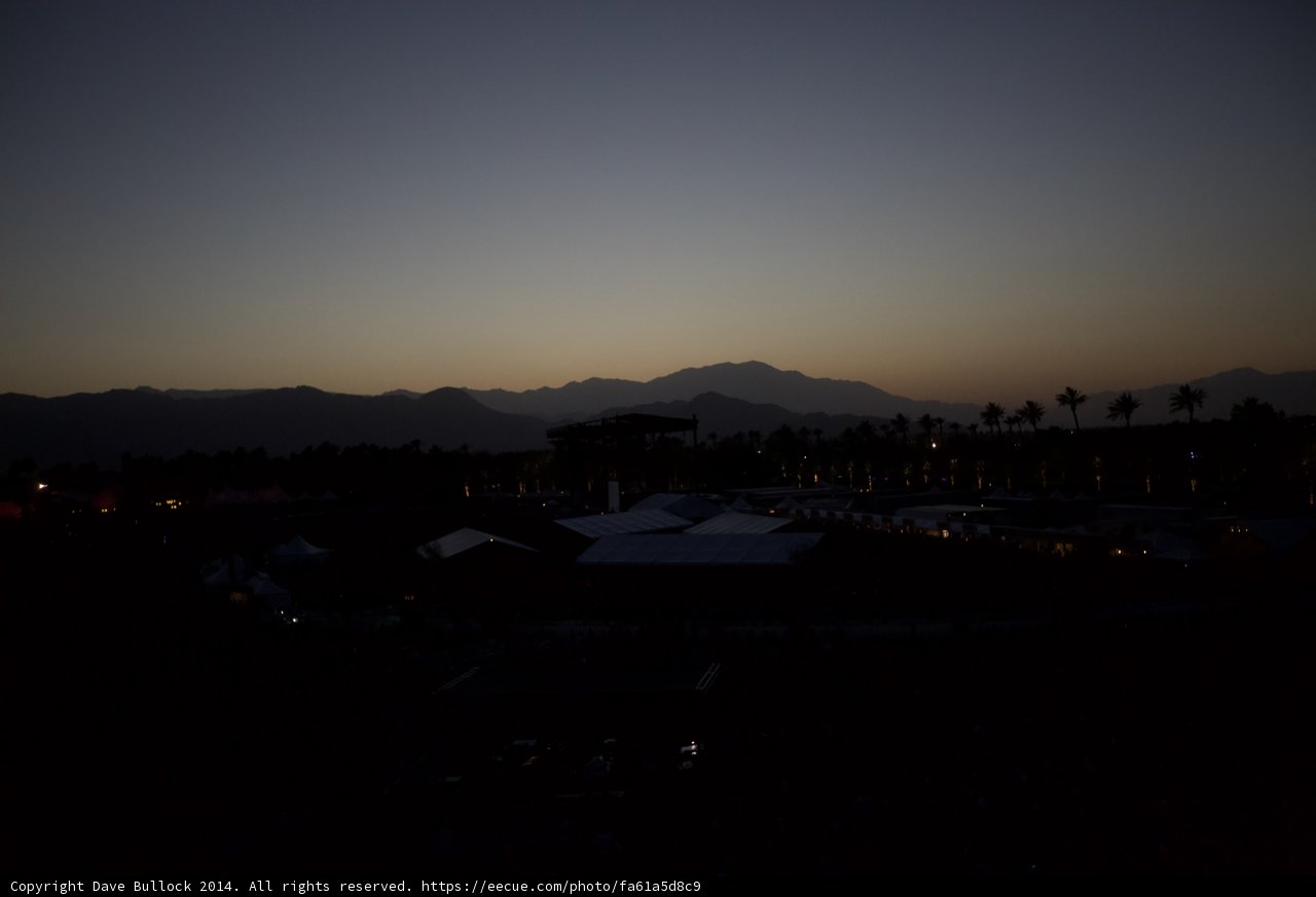 Majestic Sunset over Mountain Range