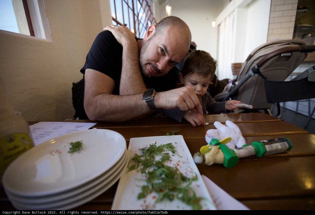 A Delicious Moment Shared: Father-Son Bonding Time