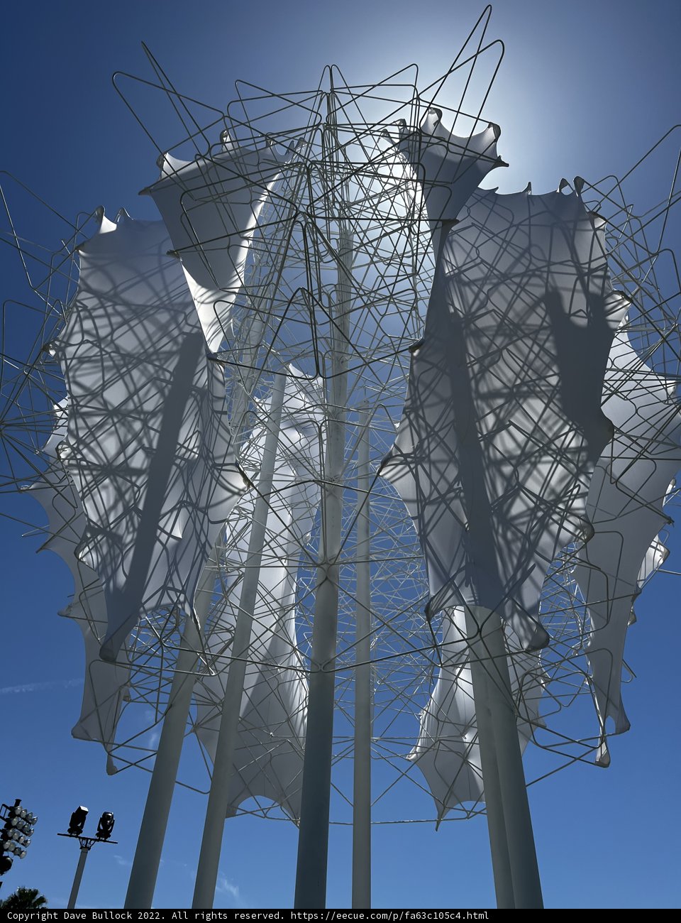 Sunlit Fabric Tower in the City