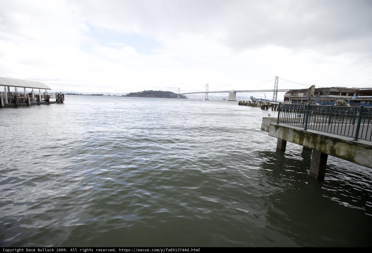 A Cloudy Day at the Waterfront Pier