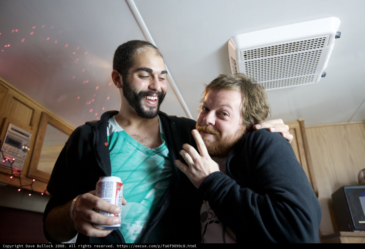 Two Men and a Can of Beer