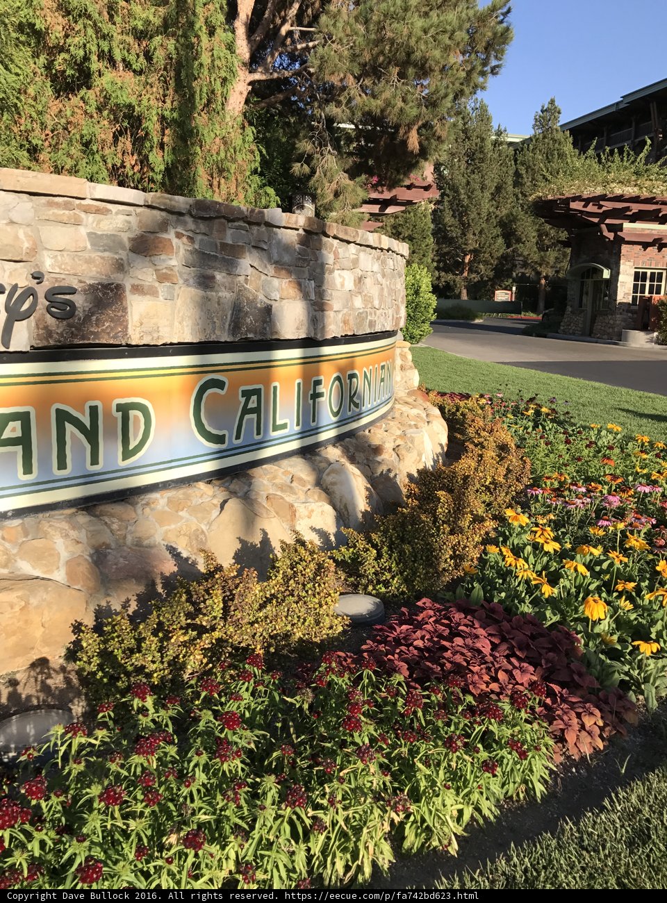 The Grand California Resort Entrance