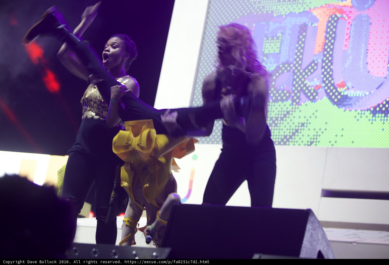 Electrifying Concert Performance by Two Female Entertainers