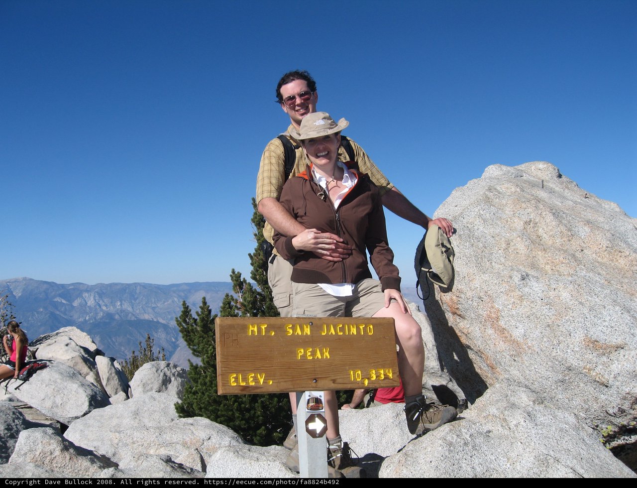 Couple Celebrates Summit of Mt. San Jacinto Peak