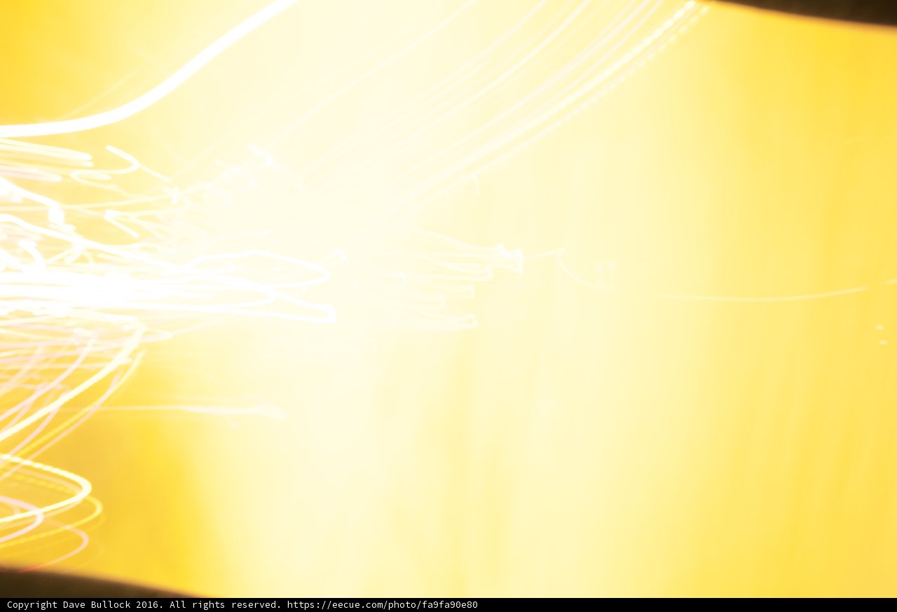 Vibrant Light Flares on Wall