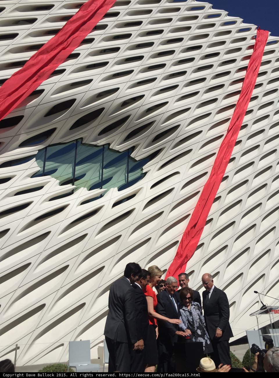 Grand opening ceremony of The Broad building