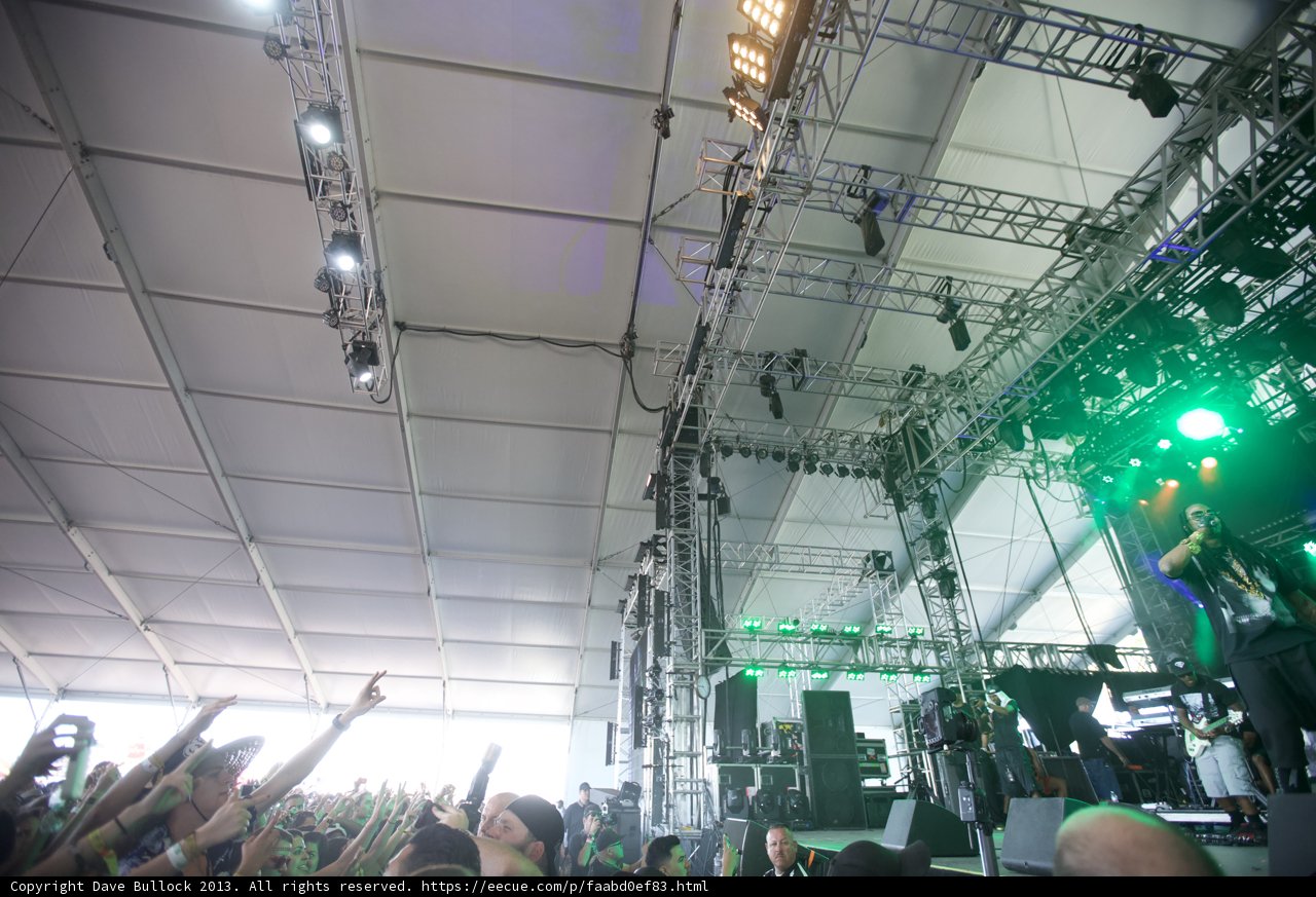 Green Spotlight on the Crowd