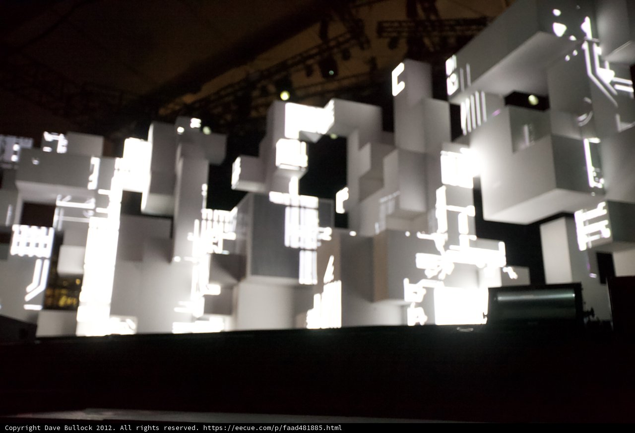 Illuminated Wall of Crosses
