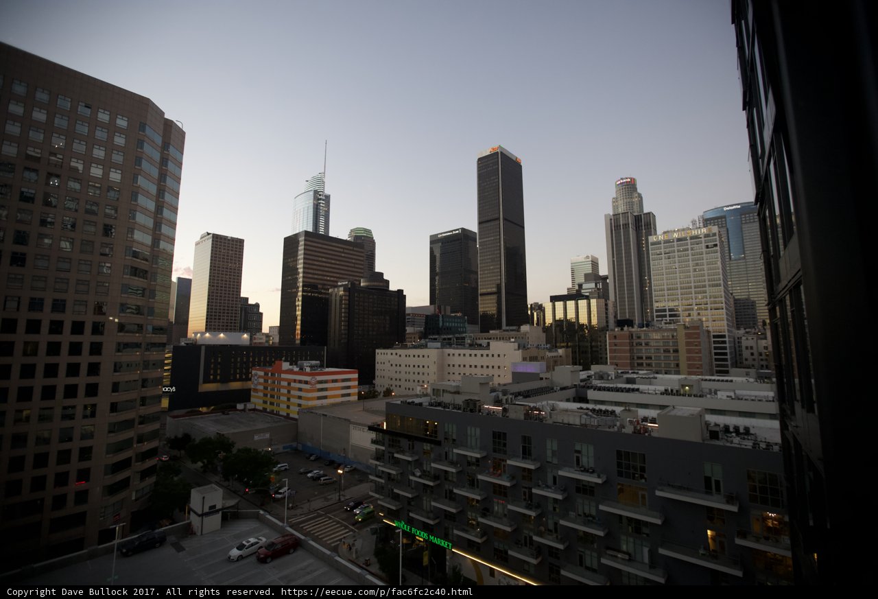 Cityscape View from a High-Rise Apartment