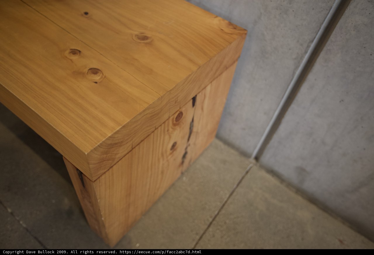 The Wooden Bench with Holes