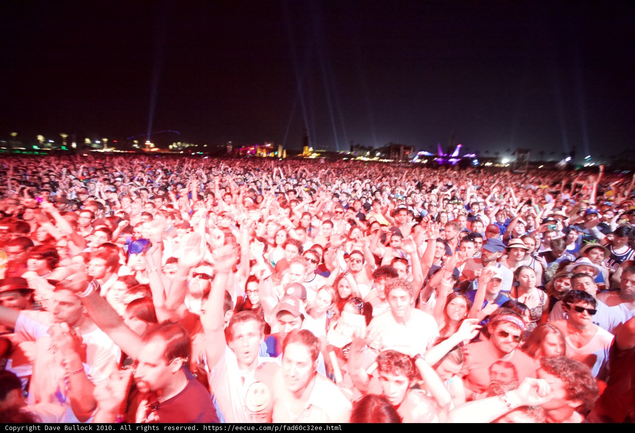 Jamming under the Night Sky at 2010 Cochella Friday