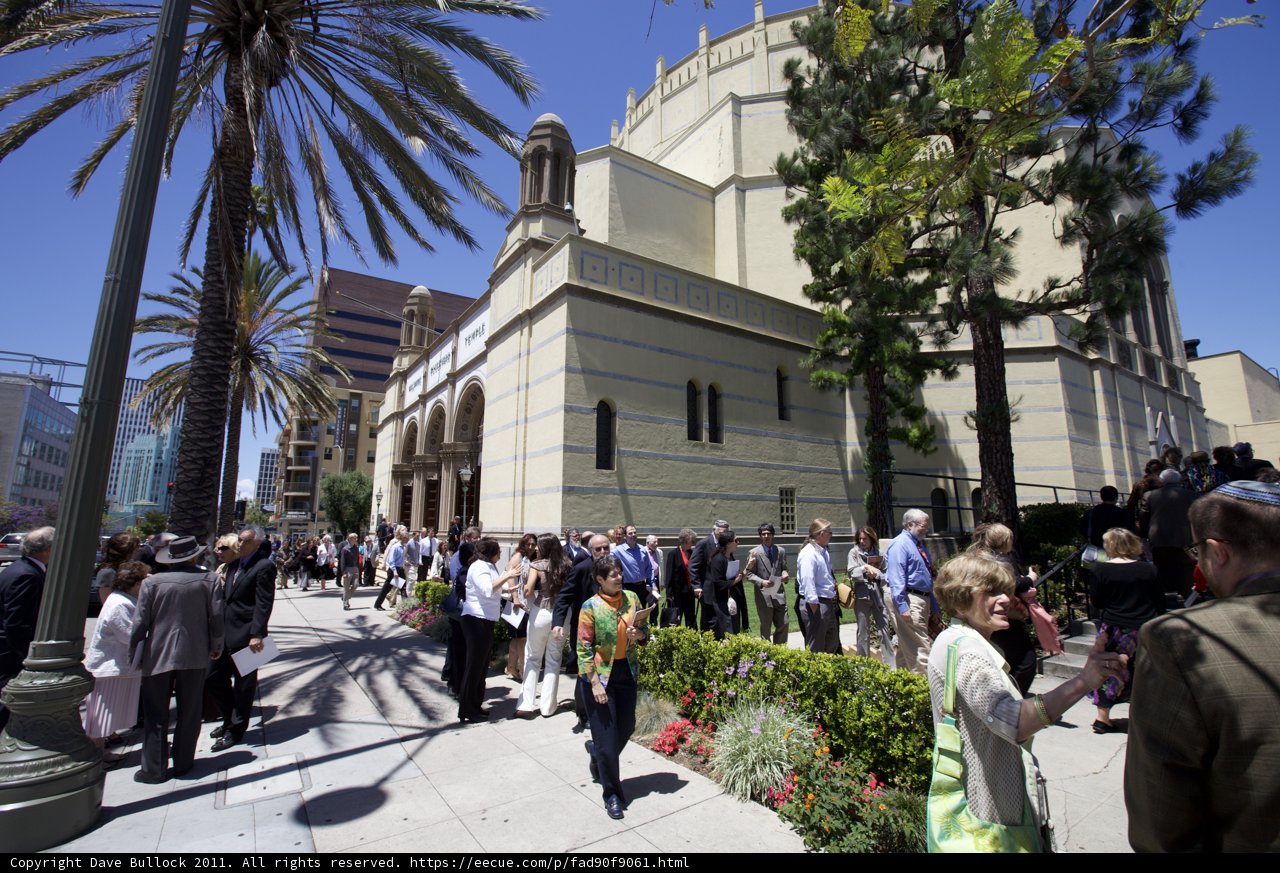 Gathering at the Art Deco Building