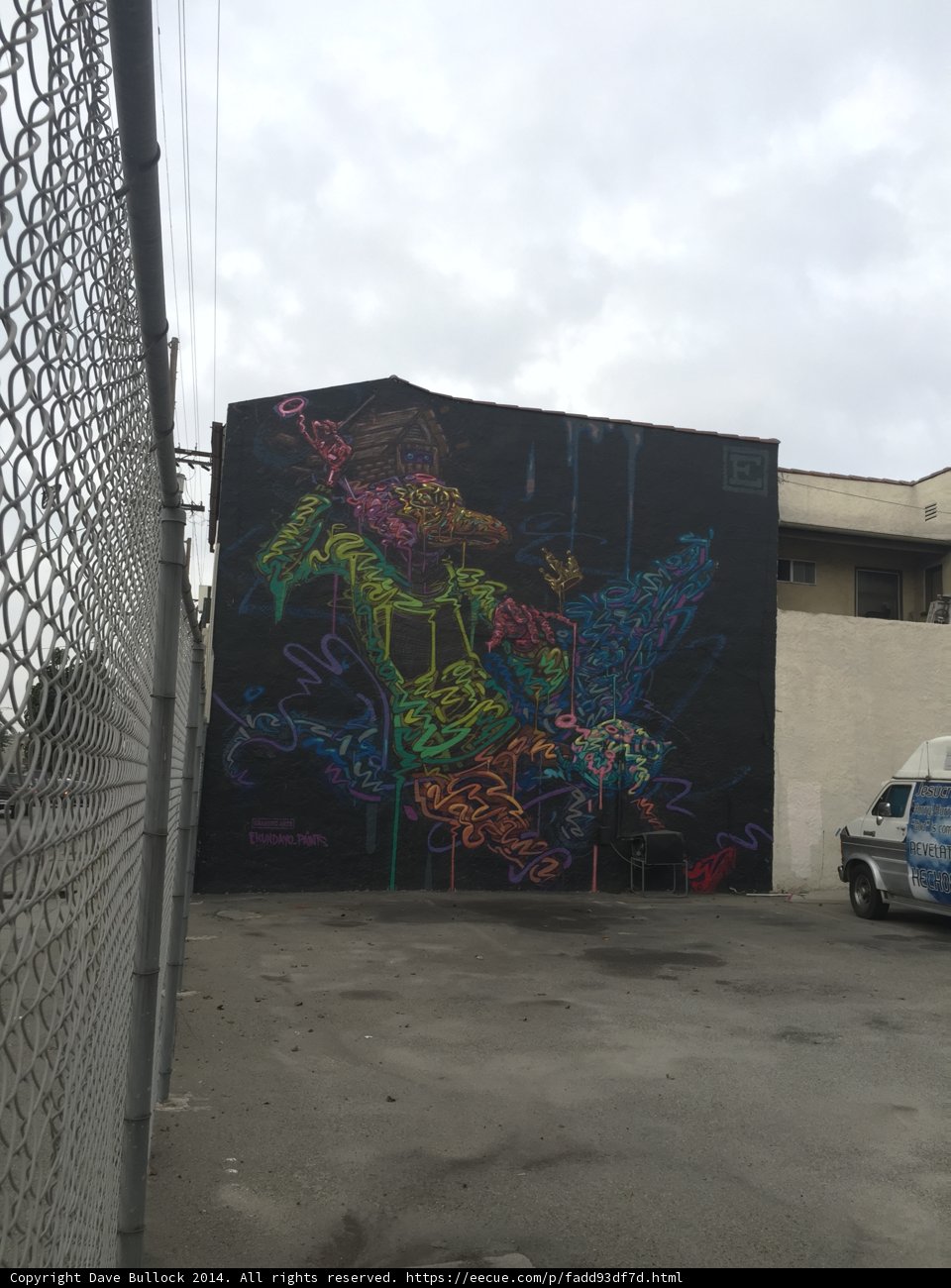 Mural of a Man on a Building in Los Angeles