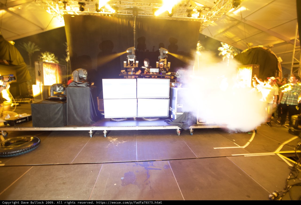 Smoky Stage at Coachella 2009