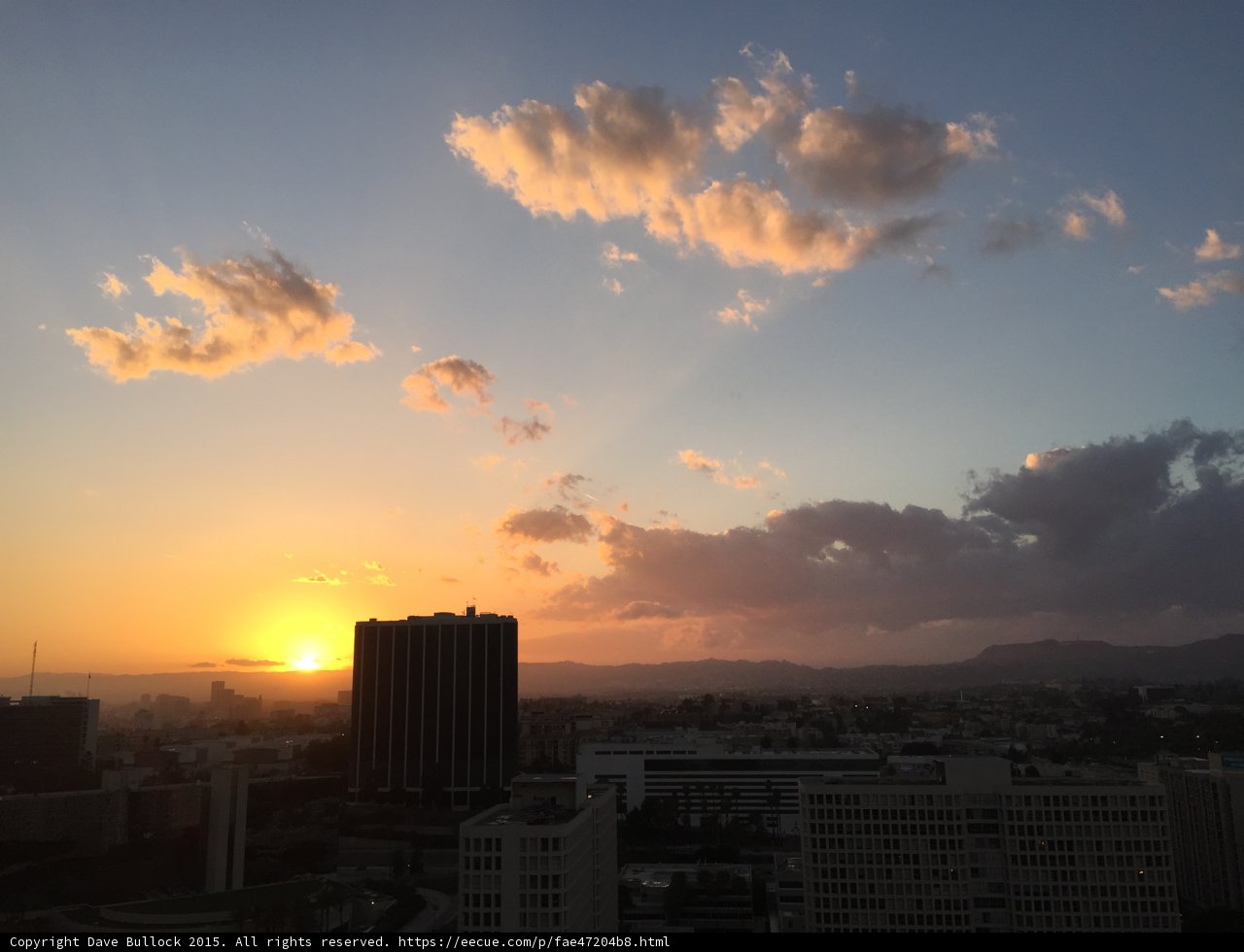 Golden Glow over Los Angeles