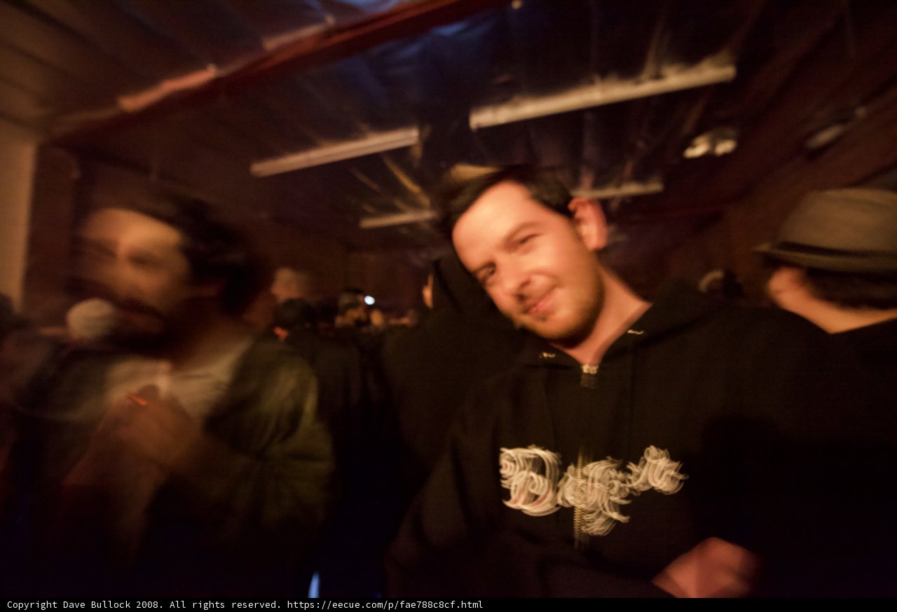 Blurry Nightlife Portrait in a Pub