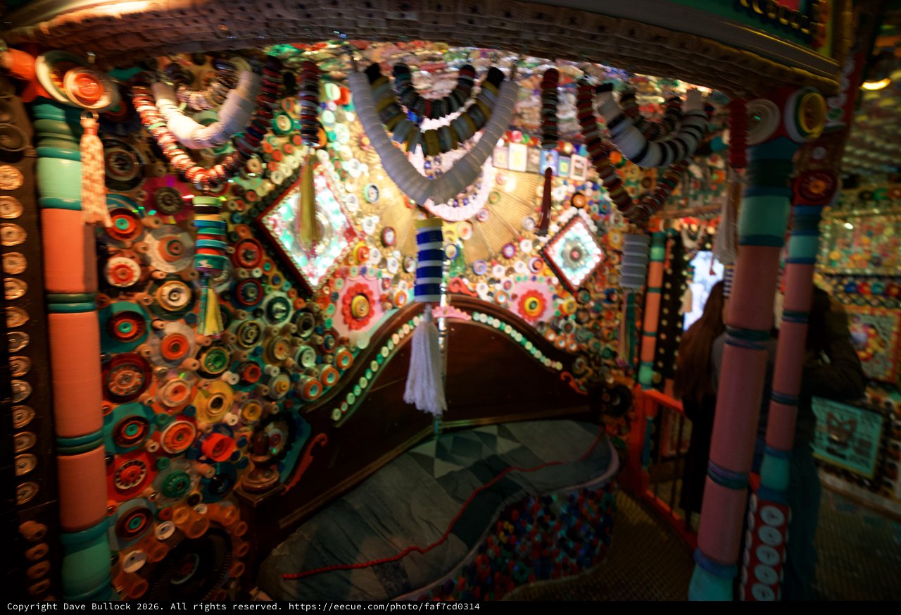 Vibrant Folk Art Interior of Meow Wolf Installation