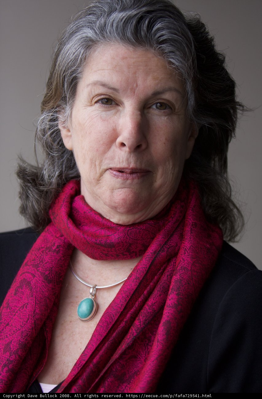 Red Scarf and Gray Hair