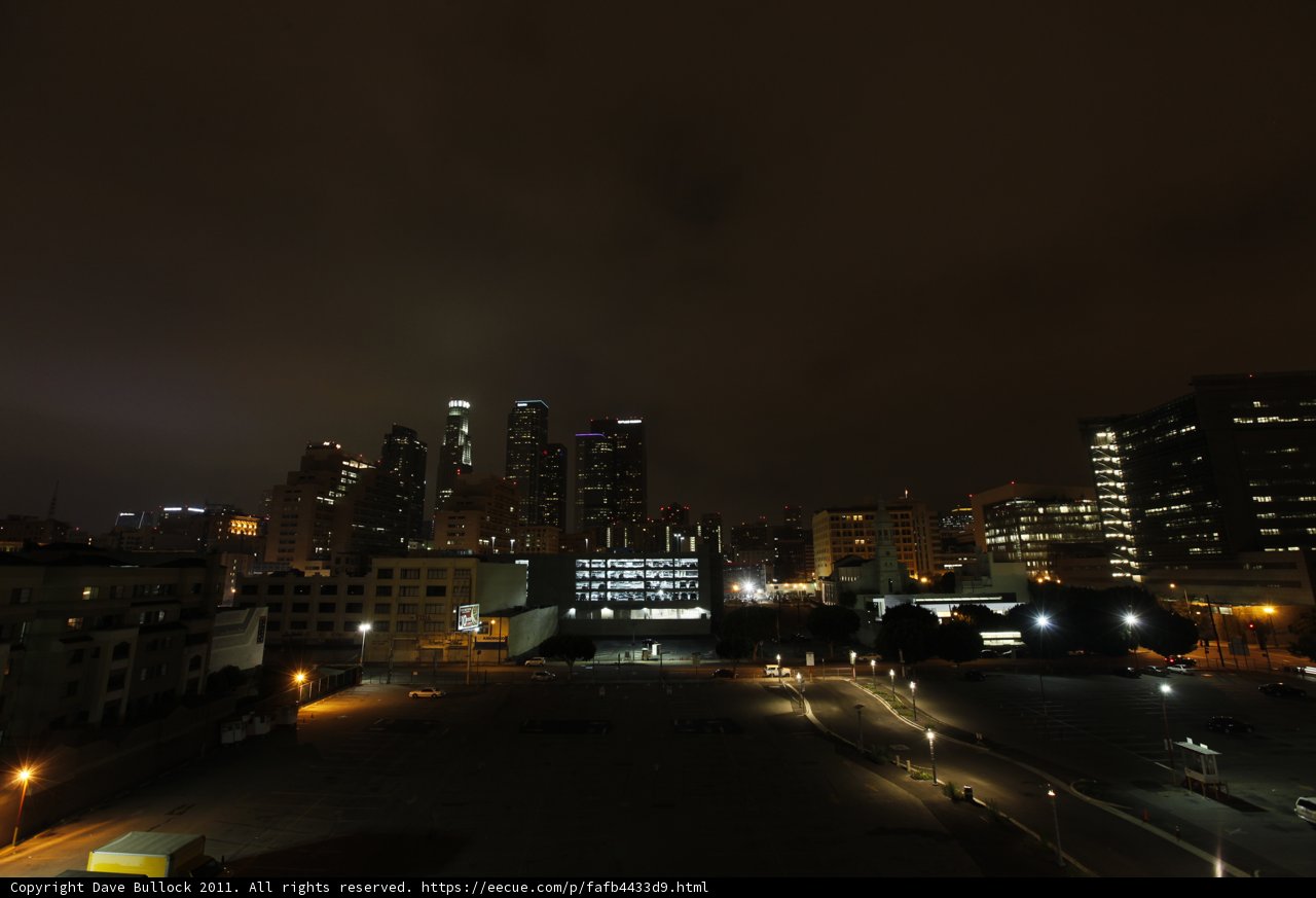 City Nightscape with Billboards