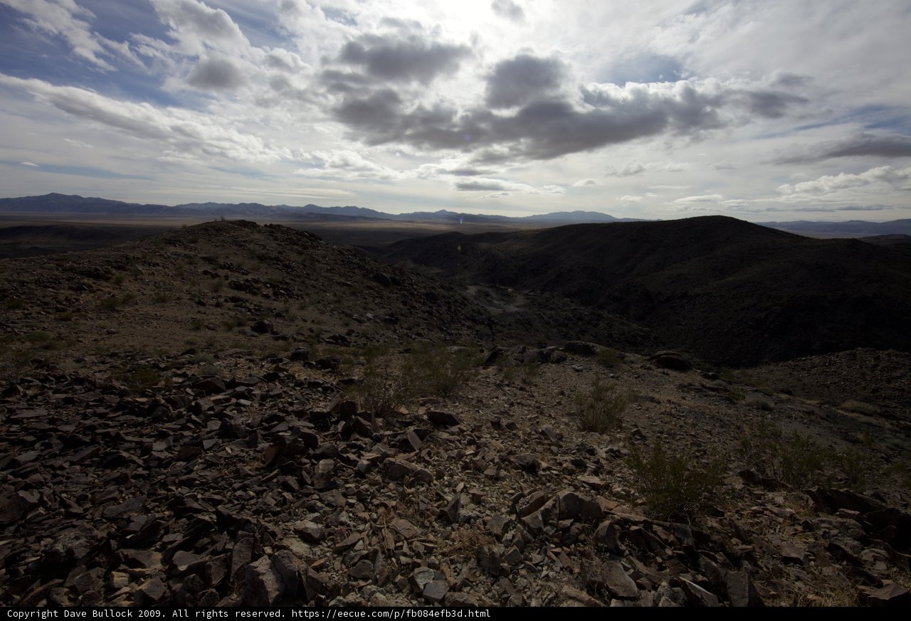 Desert Plateau View from Mountain Top