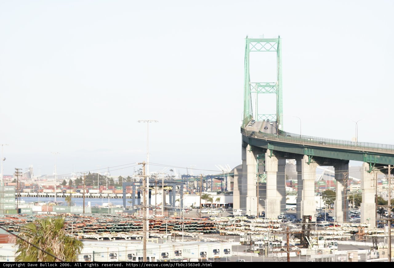 A Train Crossing the Urban Waterfront Bridge