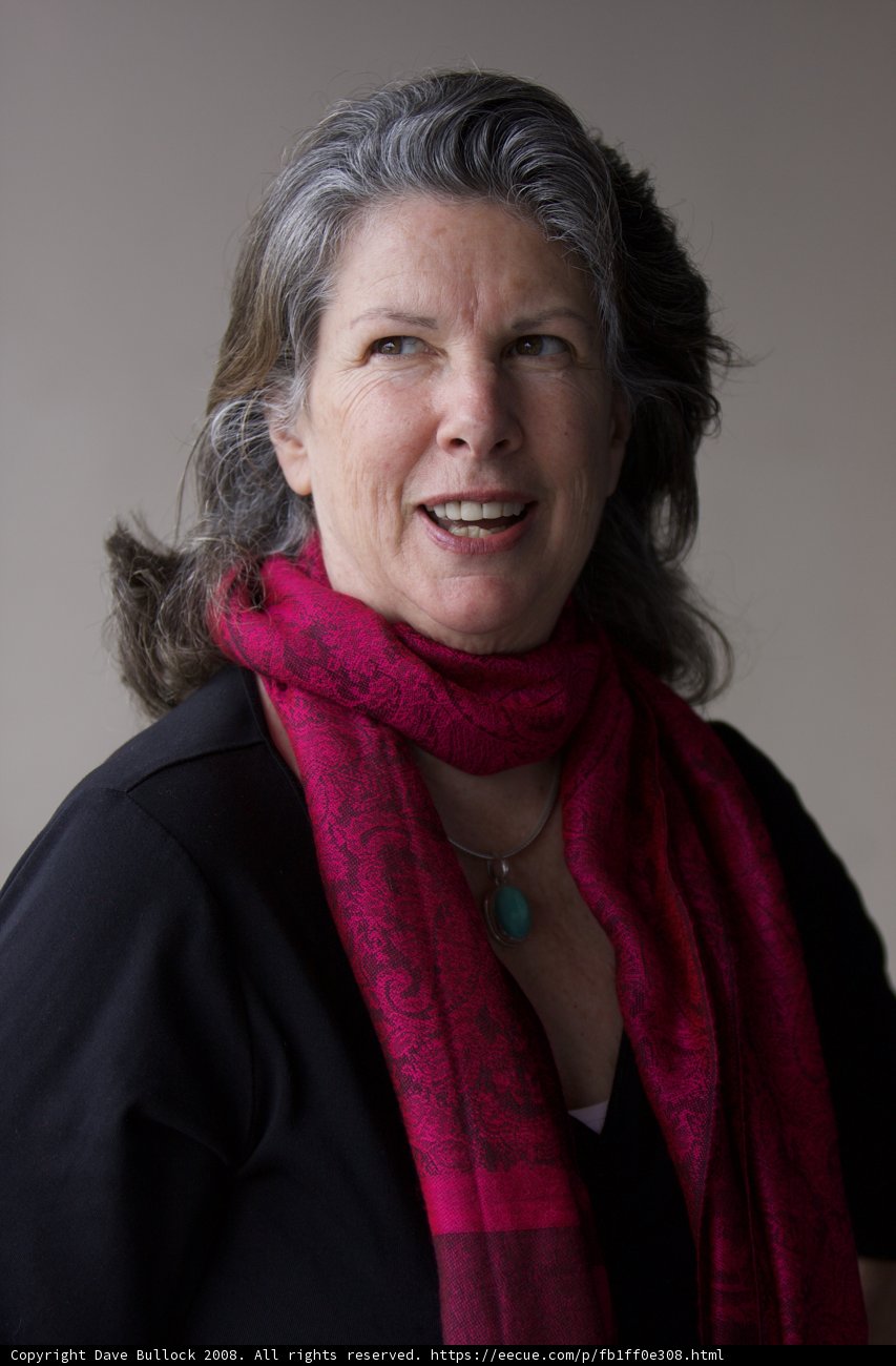 The Happy Woman with a Red Scarf