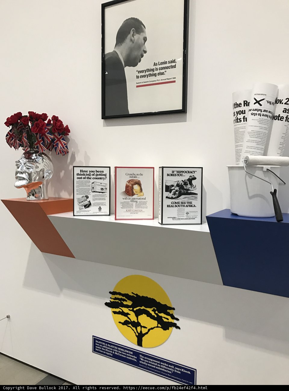 Art and Flowers on Display