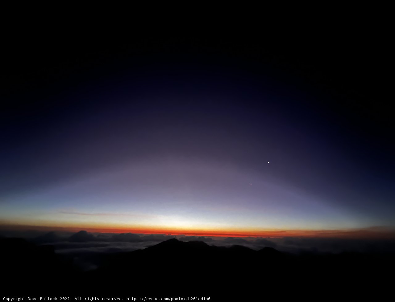 Sunrise over the Horizon at Haleakalā National Park