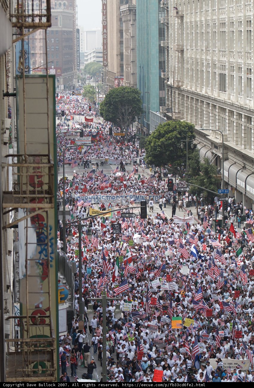 Great American Boycott Crowd in Metropolis