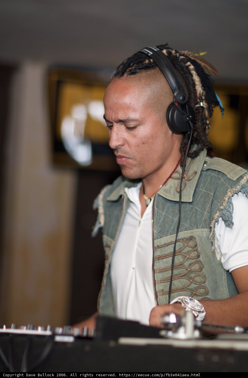 The Deejay in White