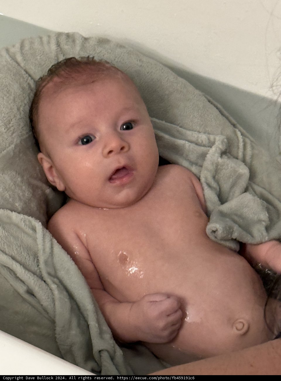 Little Leland's First Splash