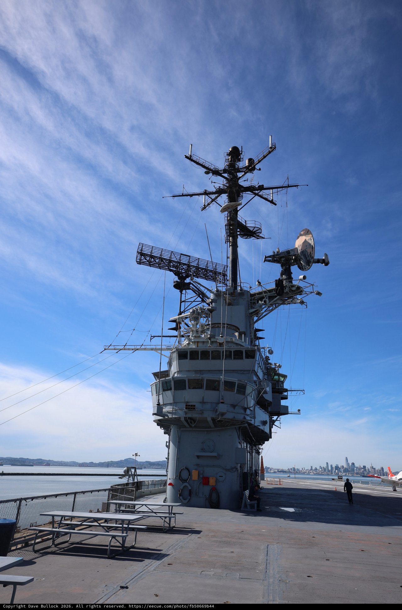 USS Hornet Island Superstructure and Flight Deck