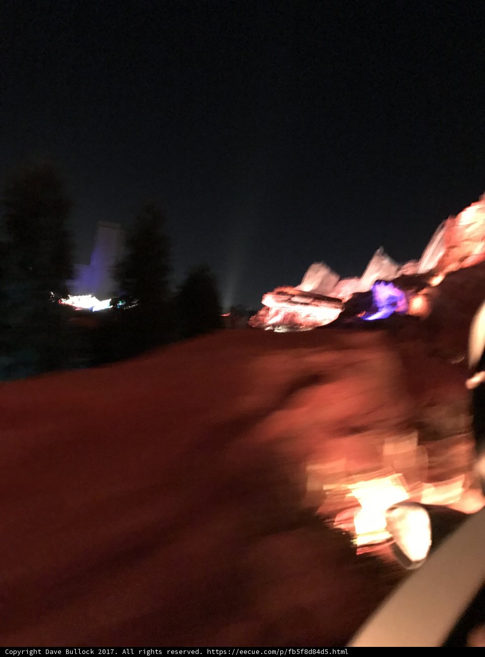 Nighttime Blaze on the Road