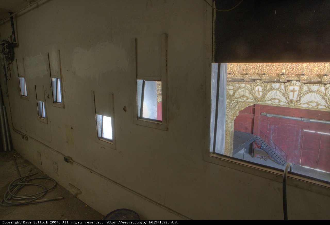 Windows and a wall with a view