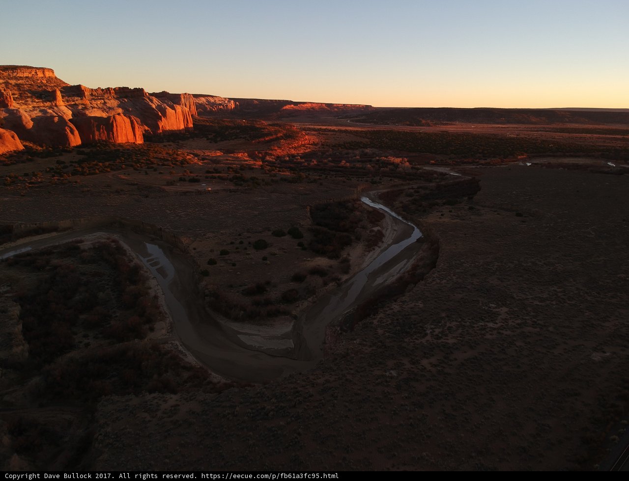 Serene Sunset in the Canyon