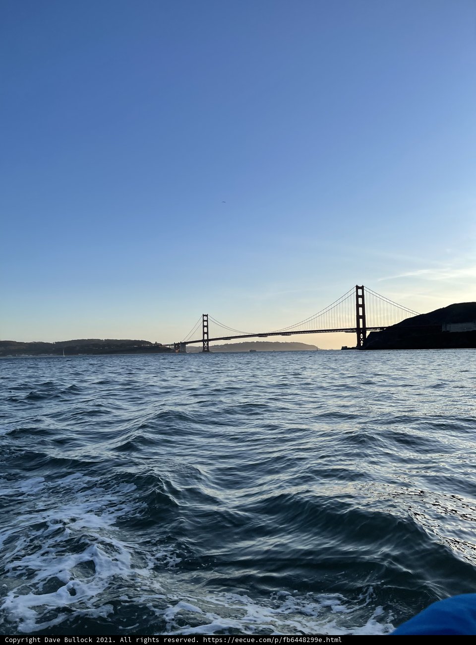 The Golden Gate Bridge over the San Francisco Bay