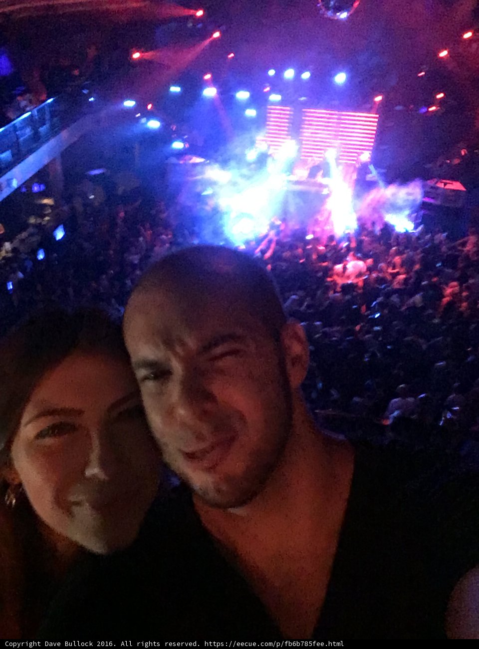 Nightclub Selfie with Lori S and Dave B