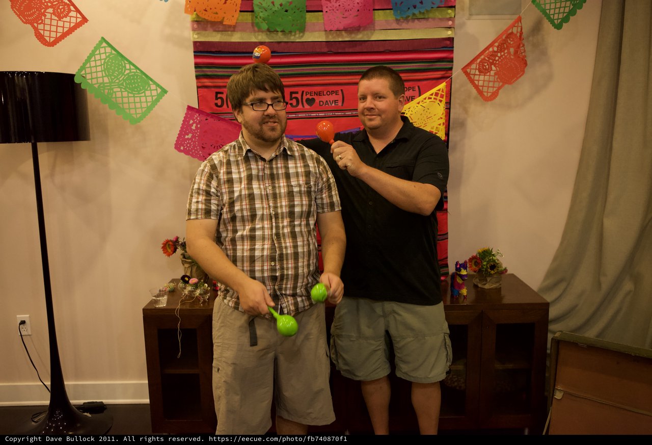 Friends Celebrate Five-Year Anniversary Fiesta with Maracas