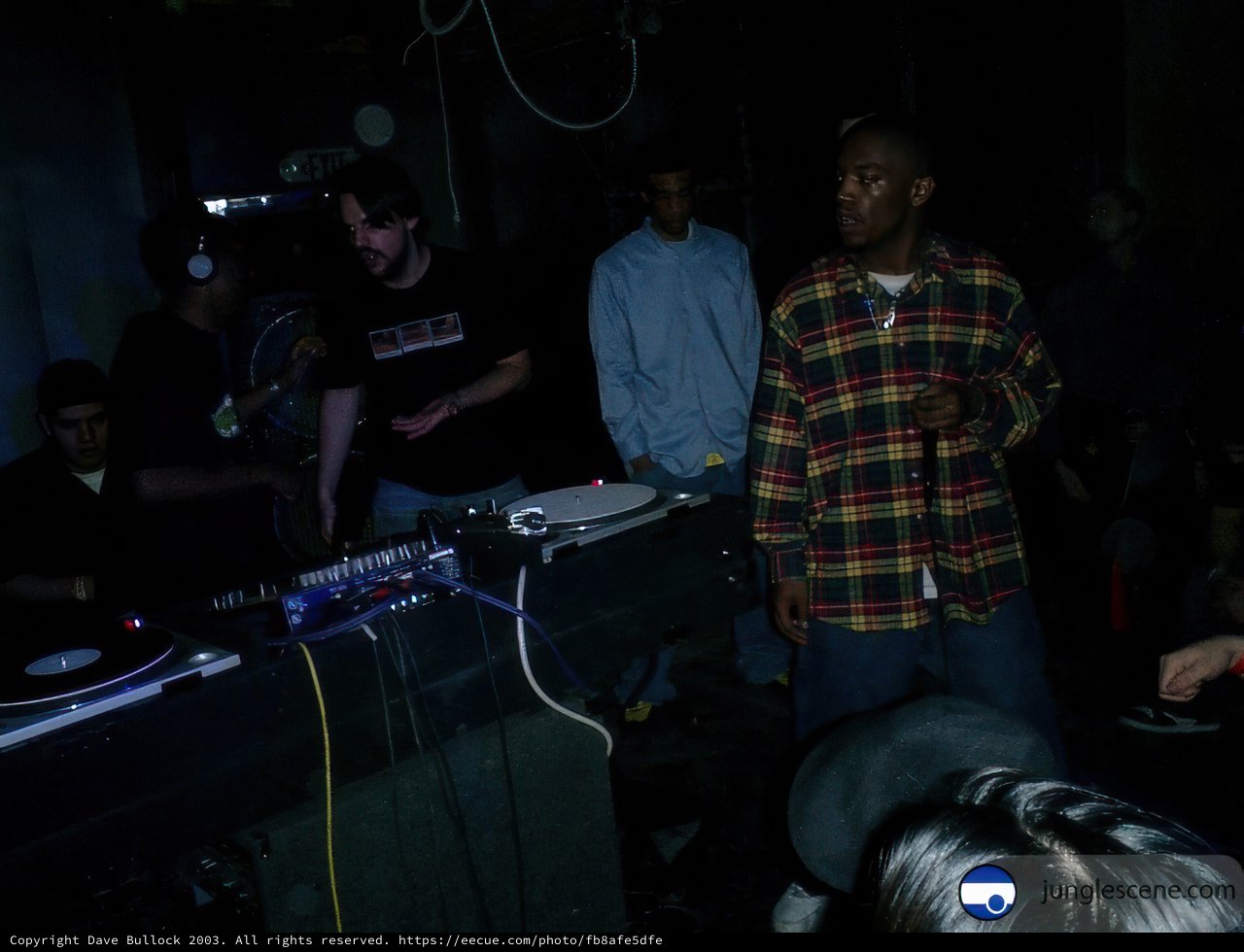Nightclub Performance with a DJ and Enthusiastic Crowd