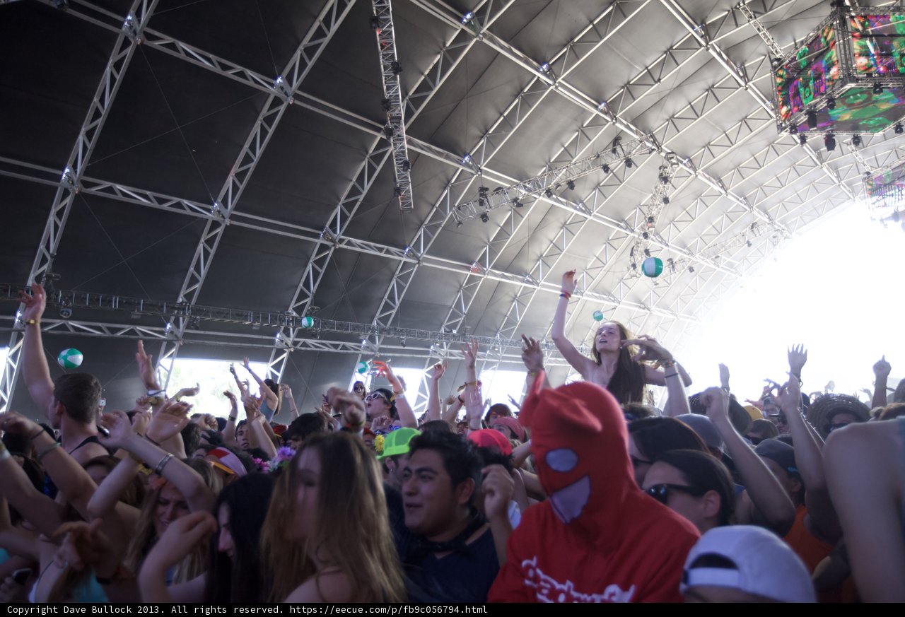 Crowd Goes Wild at Coachella Music Festival