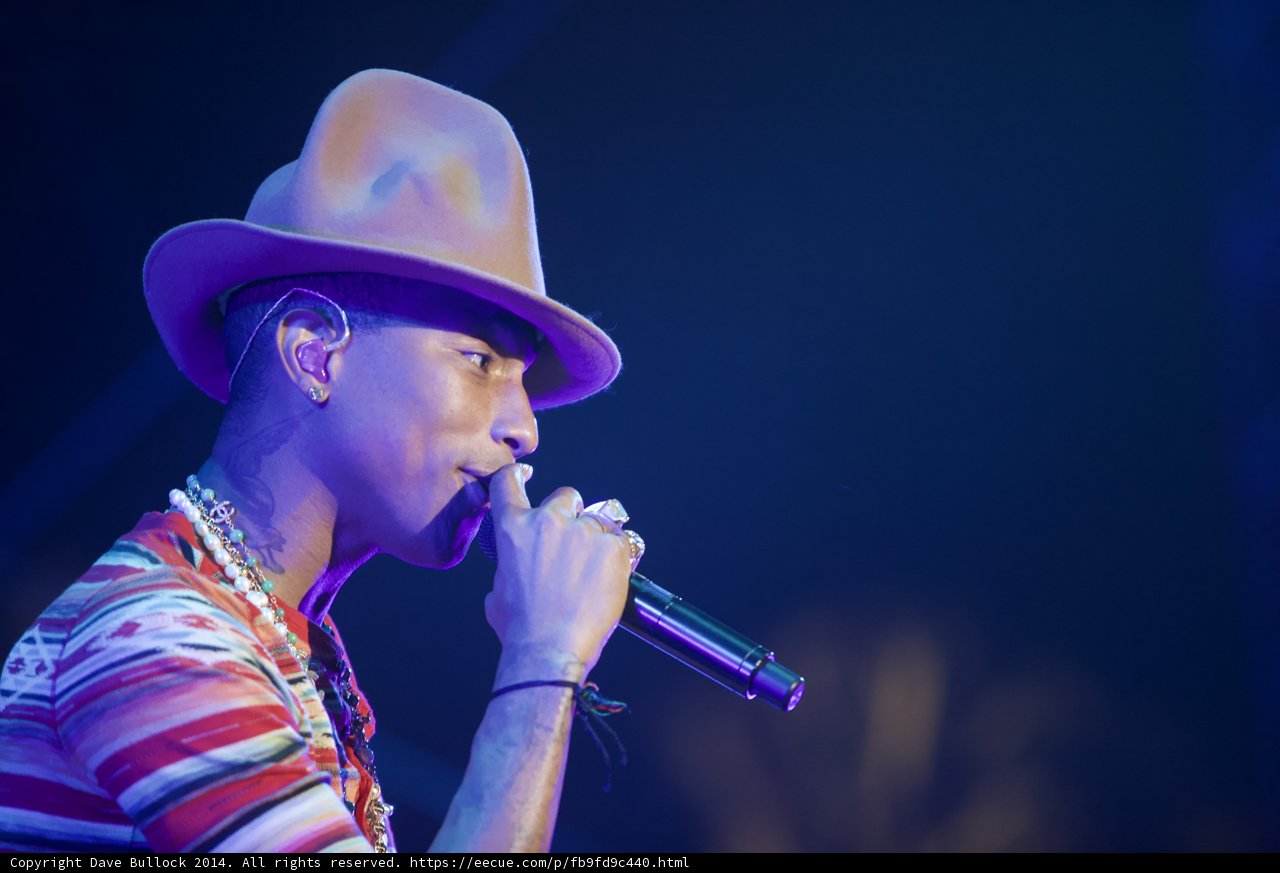Pharrell Williams Rocks the Stage at Coachella 2014
