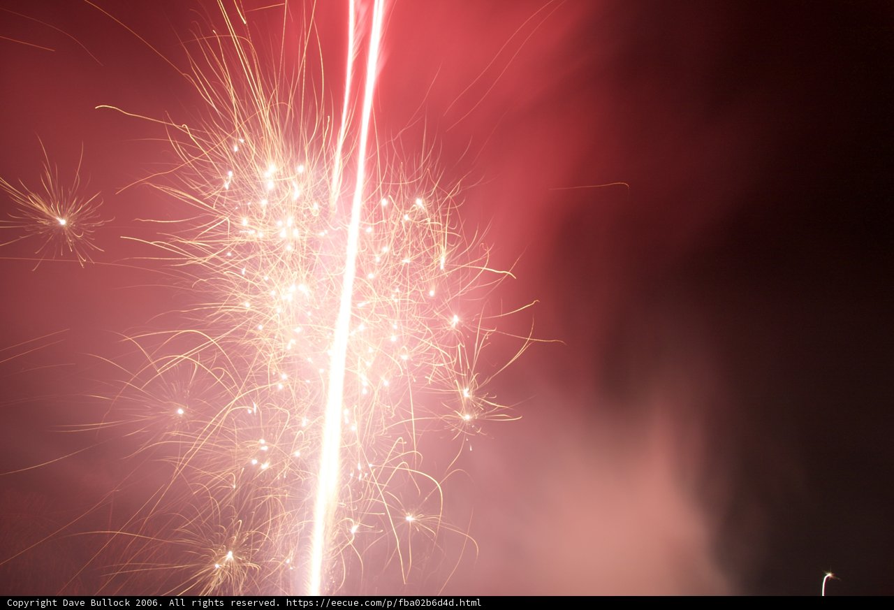 A Fiery Symphony in the Night Sky