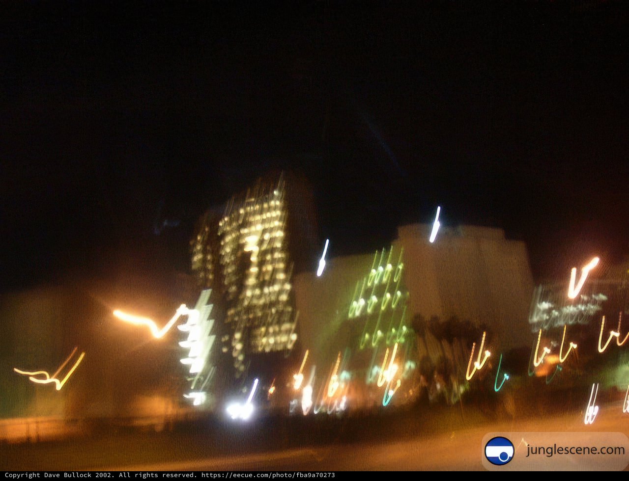 Blurry Night Lights of the Urban Metropolis