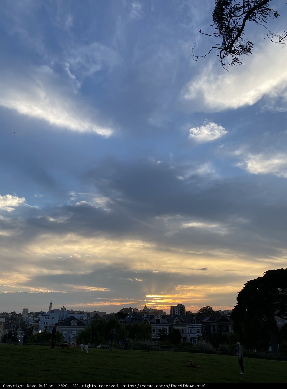 Golden Hour at Alamo Square